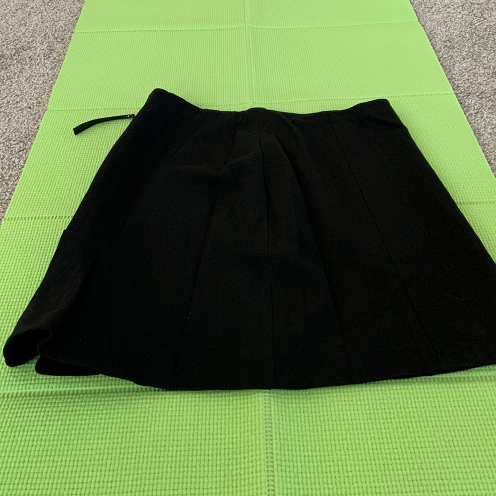 AnnTaylor black skirt with side detail.